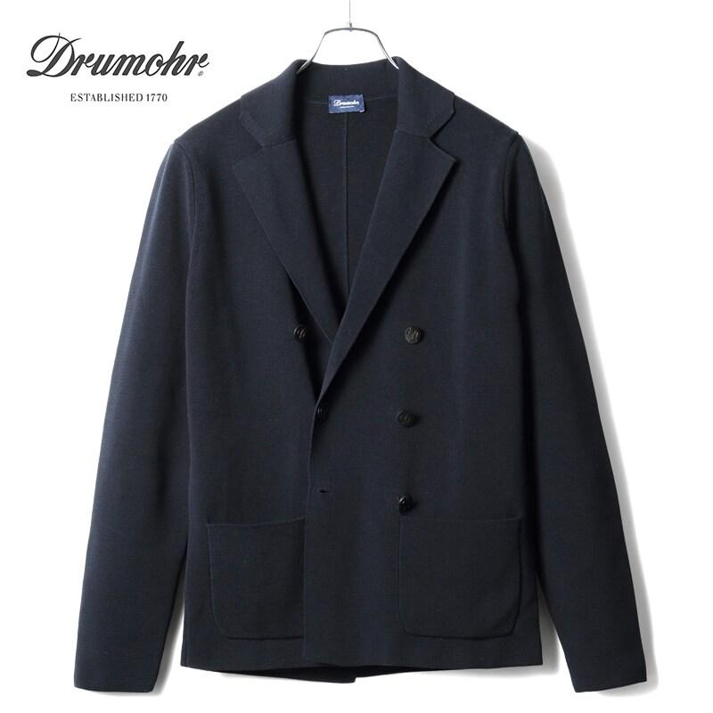 DRUMOHR（ドルモア） コットンミラノリブ6Bダブルニットジャケット 
