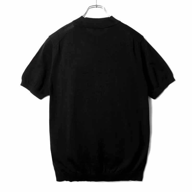DRUMOHR（ドルモア） コットンハイゲージ半袖モックネックニット