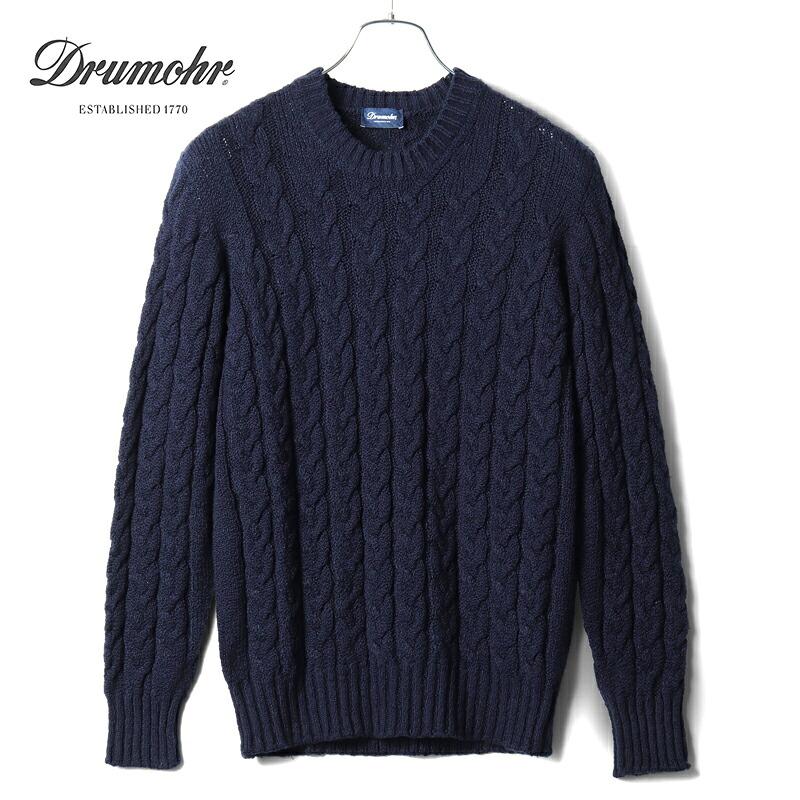 DRUMOHR（ドルモア） Loro Pianaケーブル編みコットンローゲージ 