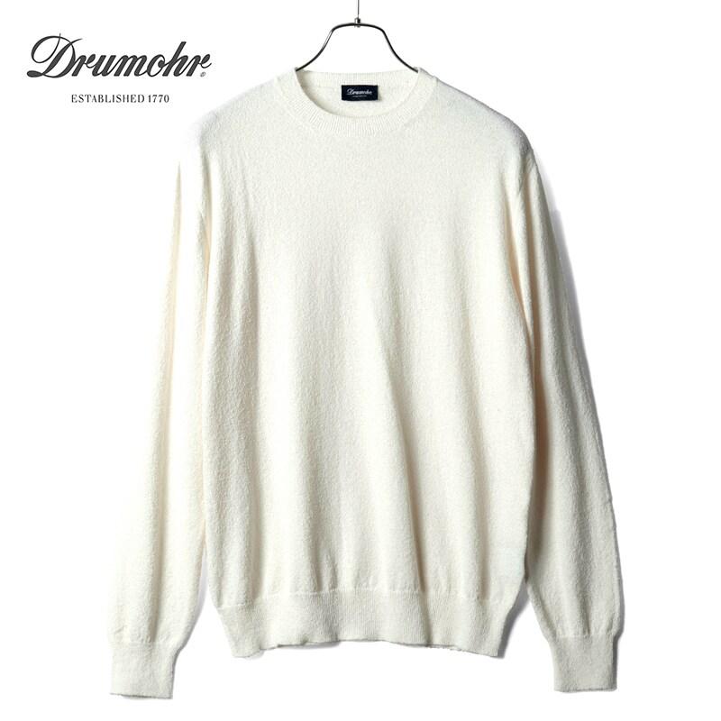 DRUMOHR（ドルモア） コットンナイロンパイル調ハイゲージクルーネック 