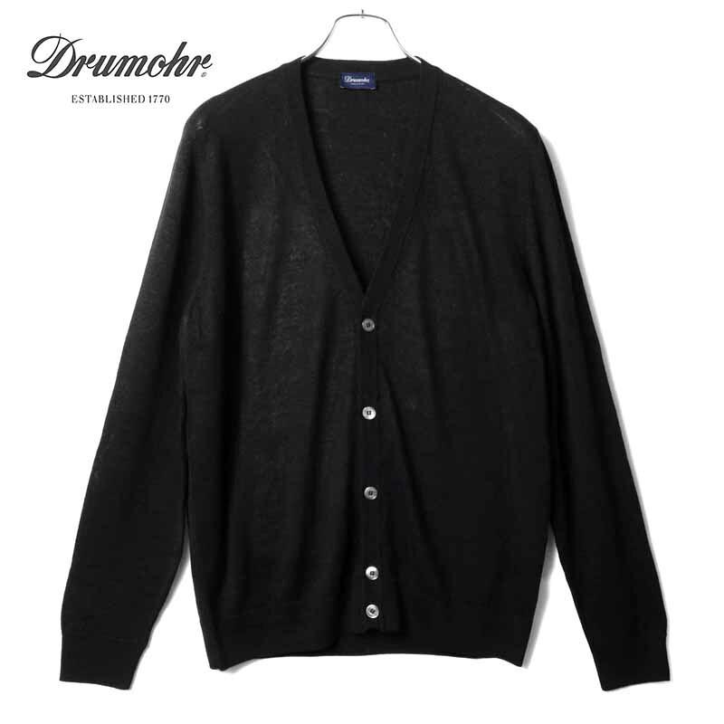 DRUMOHR（ドルモア） リネンコットンハイゲージVネックニット 
