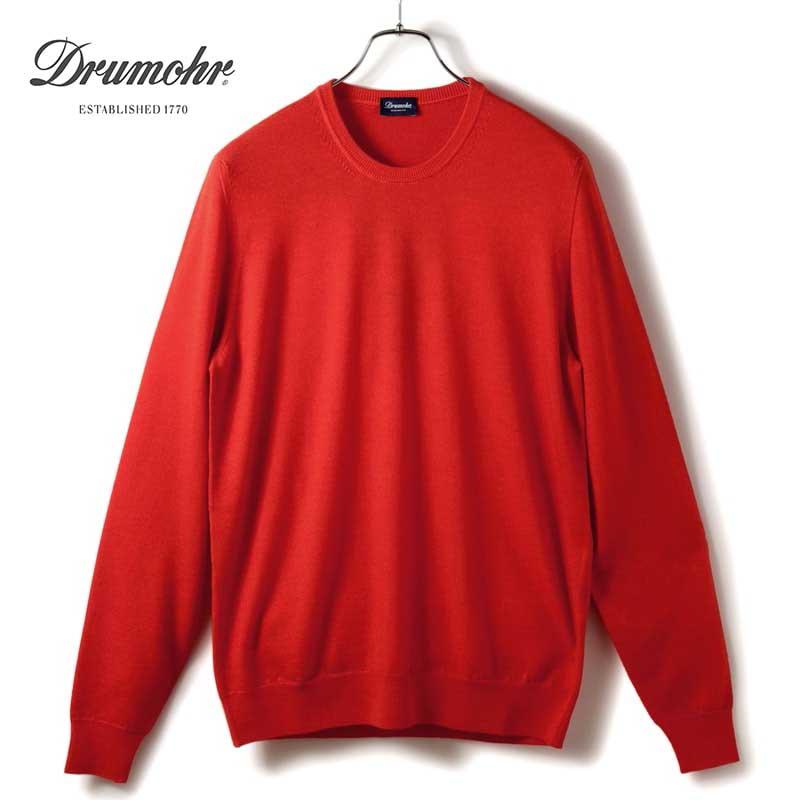 DRUMOHR（ドルモア） ガーメントダイウールハイゲージクルーネック 