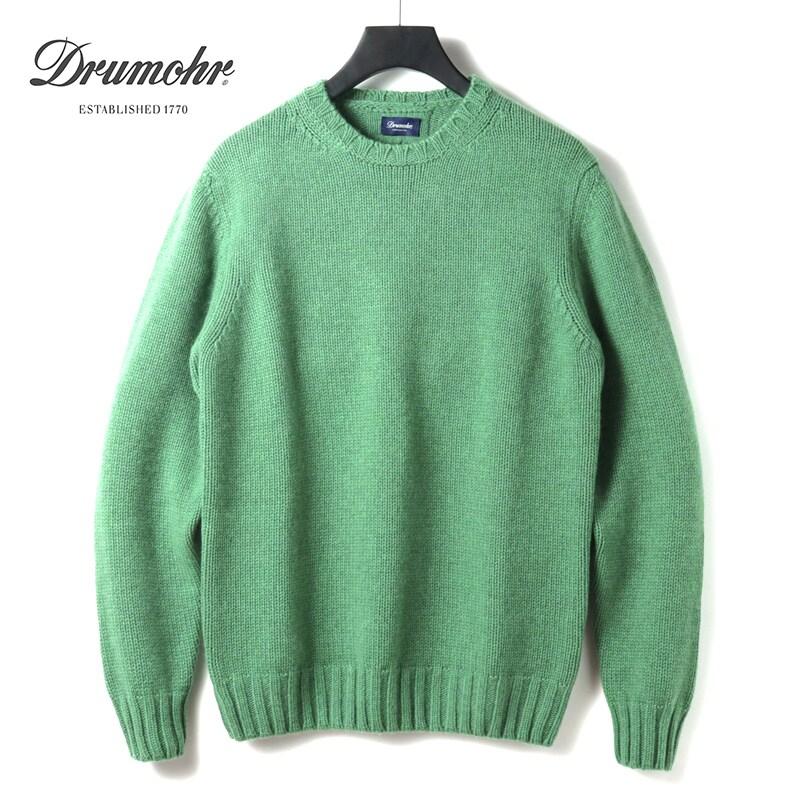 DRUMOHR（ドルモア） カシミヤミドルゲージクルーネックニット(D3K103