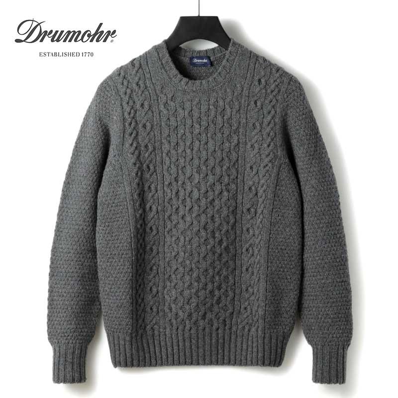DRUMOHR（ドルモア） スーパージーロンラムズウールミドルゲージクルー