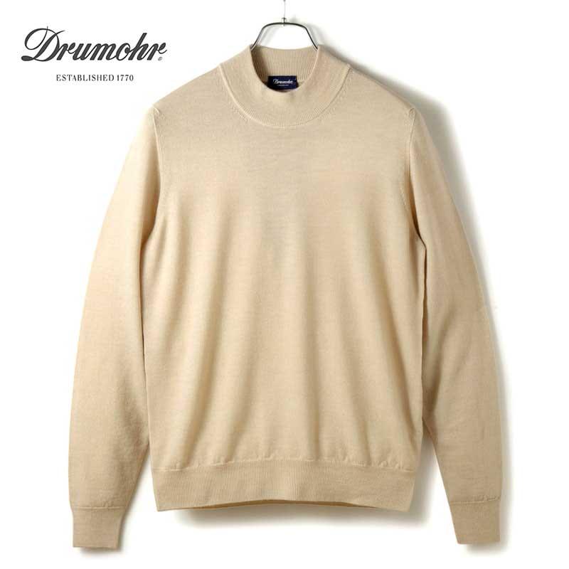 DRUMOHR（ドルモア） ガーメントダイウールハイゲージモックネック 