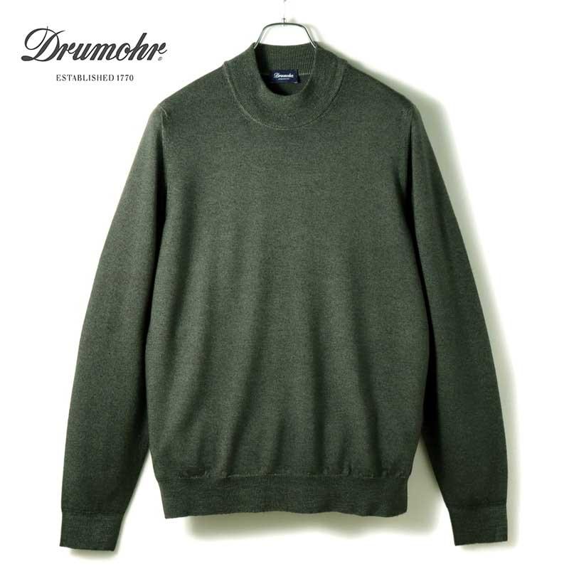 DRUMOHR（ドルモア） ガーメントダイウールハイゲージモックネック
