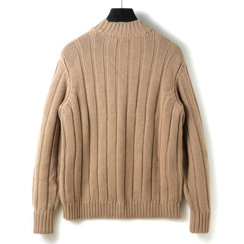 DRUMOHR（ドルモア） カシミヤローゲージケーブル編みクルーネック 