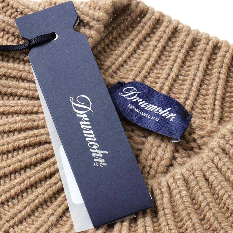 DRUMOHR（ドルモア） カシミヤローゲージケーブル編みクルーネック 