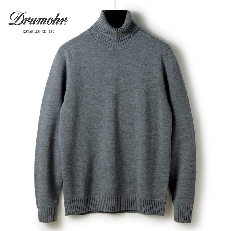 DRUMOHR（ドルモア） 8Gウールミドルゲージシームレスタートルネック 