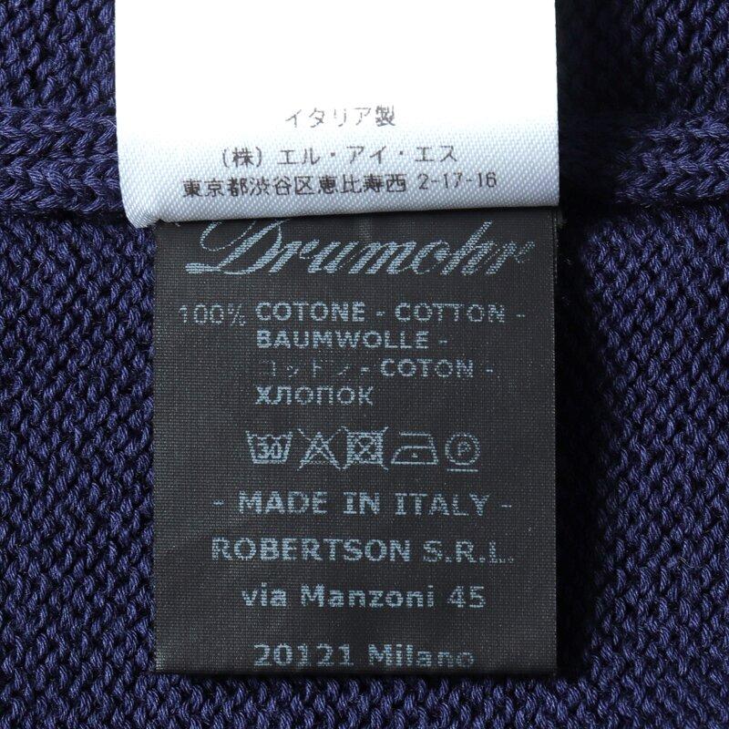 DRUMOHR（ドルモア） 8Gコットンミドルゲージクルーネックニット 