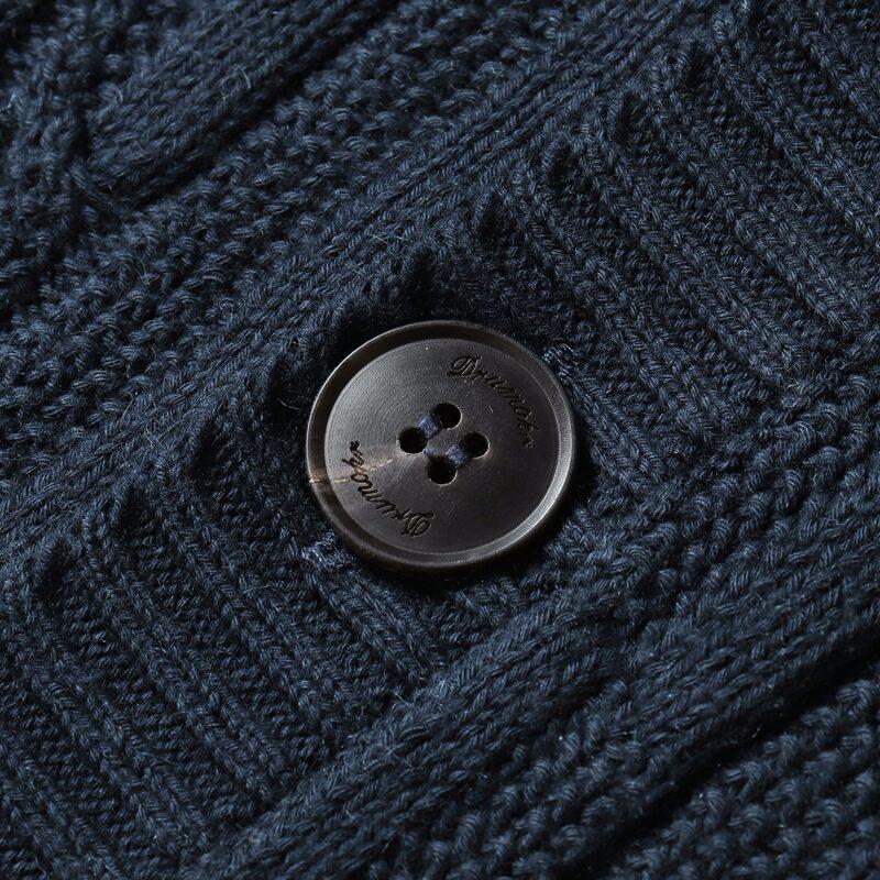 DRUMOHR（ドルモア） ケーブル編みコットンカシミヤミドルゲージ