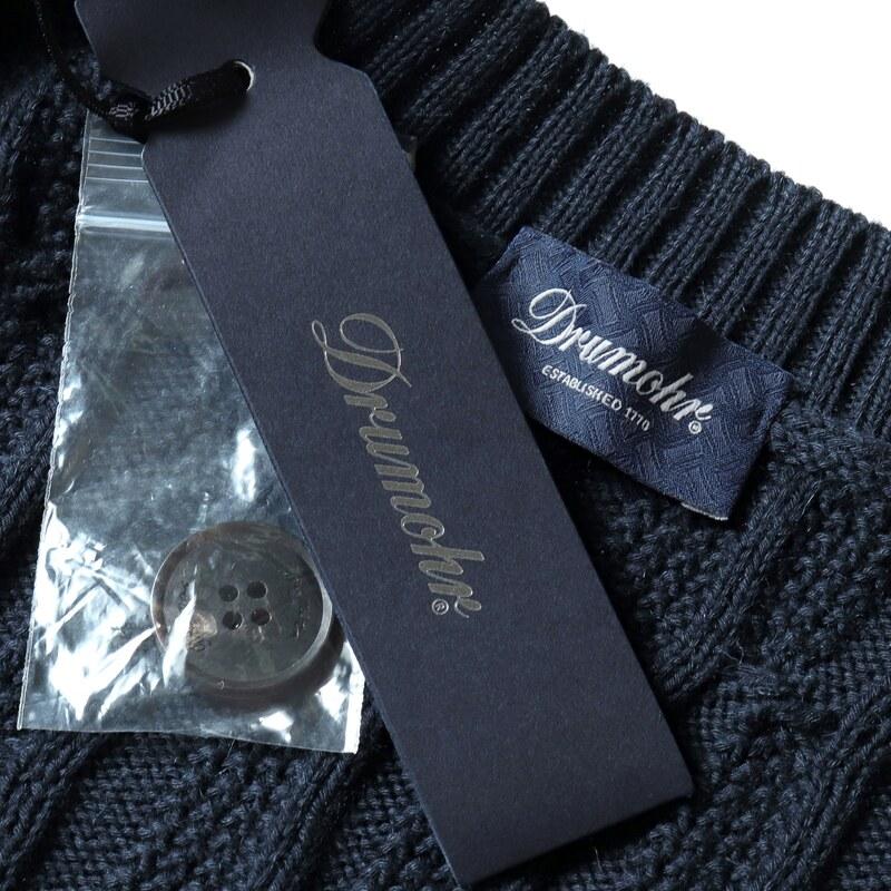 DRUMOHR（ドルモア） ケーブル編みコットンカシミヤミドルゲージ