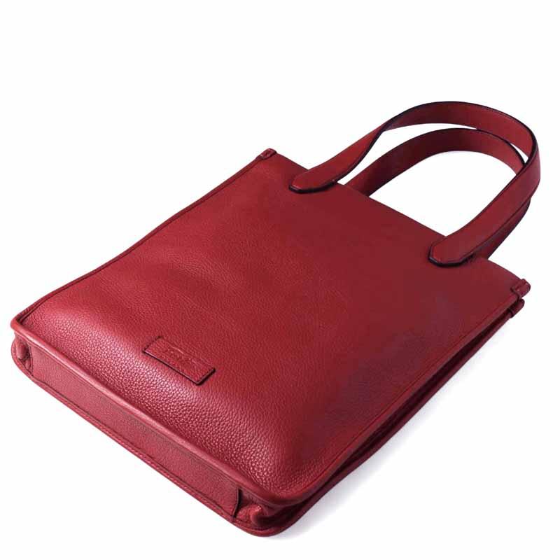 Fortu milano / フォルツミラノ グレインカーフレザートートバッグ(MARCEL BAG) （レッド）の画像