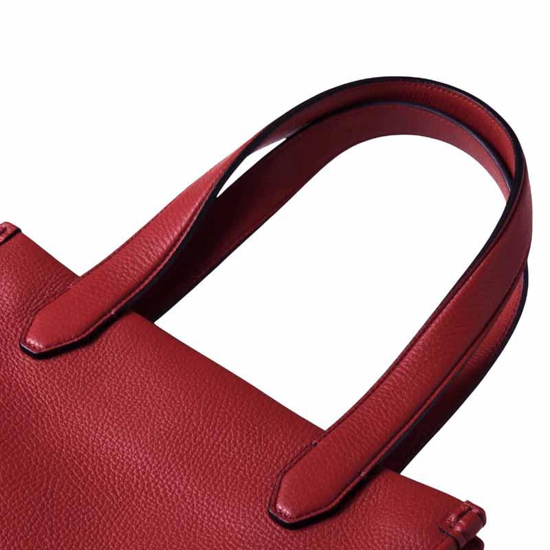 Fortu milano / フォルツミラノ グレインカーフレザートートバッグ(MARCEL BAG) （レッド）の画像
