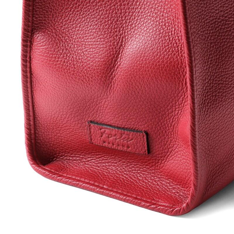 Fortu milano / フォルツミラノ グレインカーフレザー2WAYトートバッグ(ETTORE BAG 2 strap) （レッド）の画像