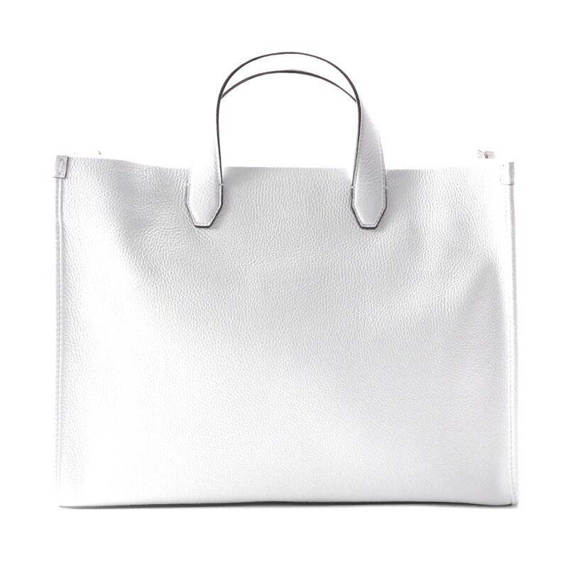 Fortu milano / フォルツミラノ グレインカーフレザー2WAYトートバッグ(ETTORE BAG 2 strap) （ホワイト）の画像
