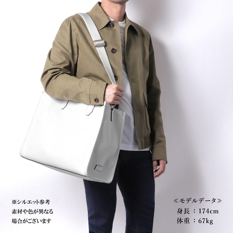 Fortu milano / フォルツミラノ グレインカーフレザー2WAYトートバッグ(ETTORE BAG 2 strap) （ホワイト）の画像
