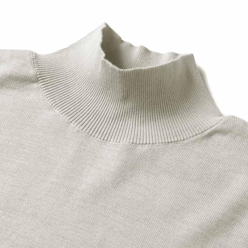 ジム　GIM アメリカンシーアイランドコットンモックネックニット gim GIM / ジム アメリカンシーアイランドコットン14G長袖モック