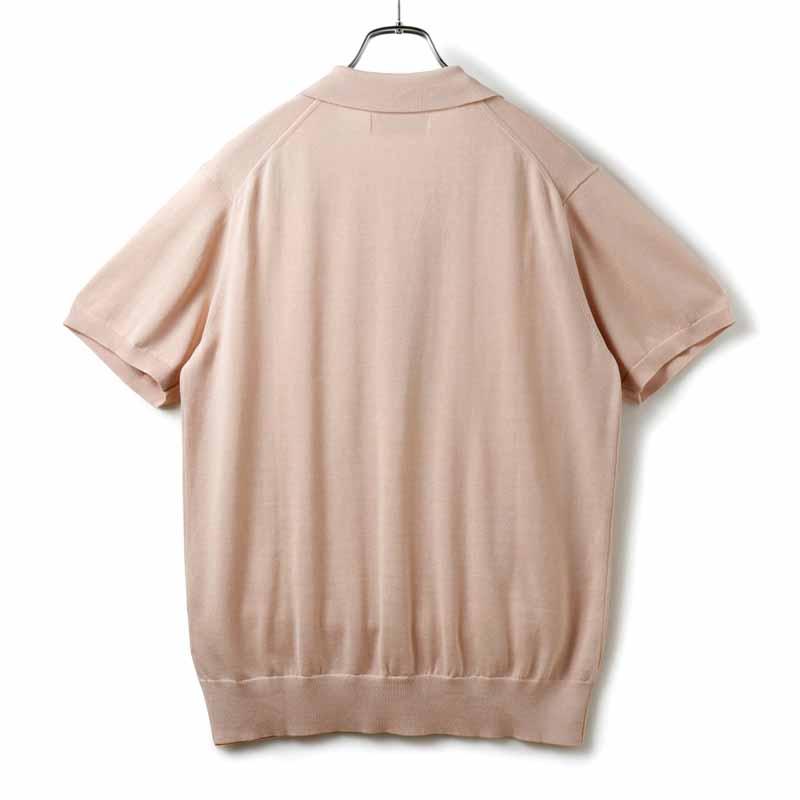 新品　gim context スキッパー　ポロシャツ　ニット　半袖　M 日本製 新品 gim context スキッパー ポロシャツ ニット 半袖 M 日本製