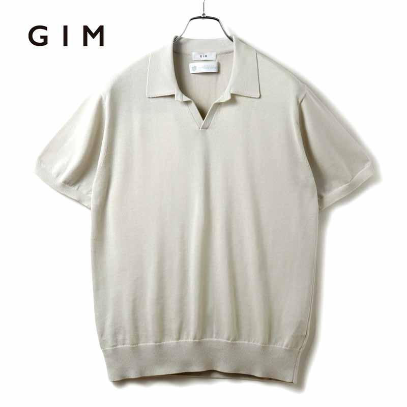 バーニーズニューヨーク別注 gim シーアイランドコットン ニットポロシャツ バーニーズニューヨーク別注 gim シーアイランドコットン ニット