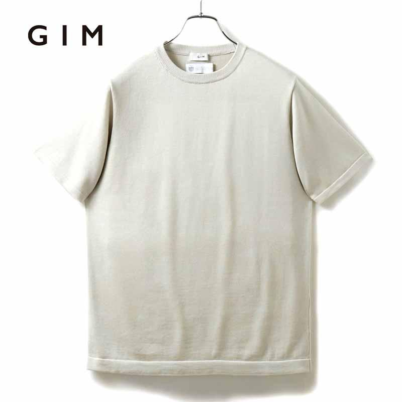gim（ジム） アメリカンシーアイランドコットン14G半袖クルーネック 