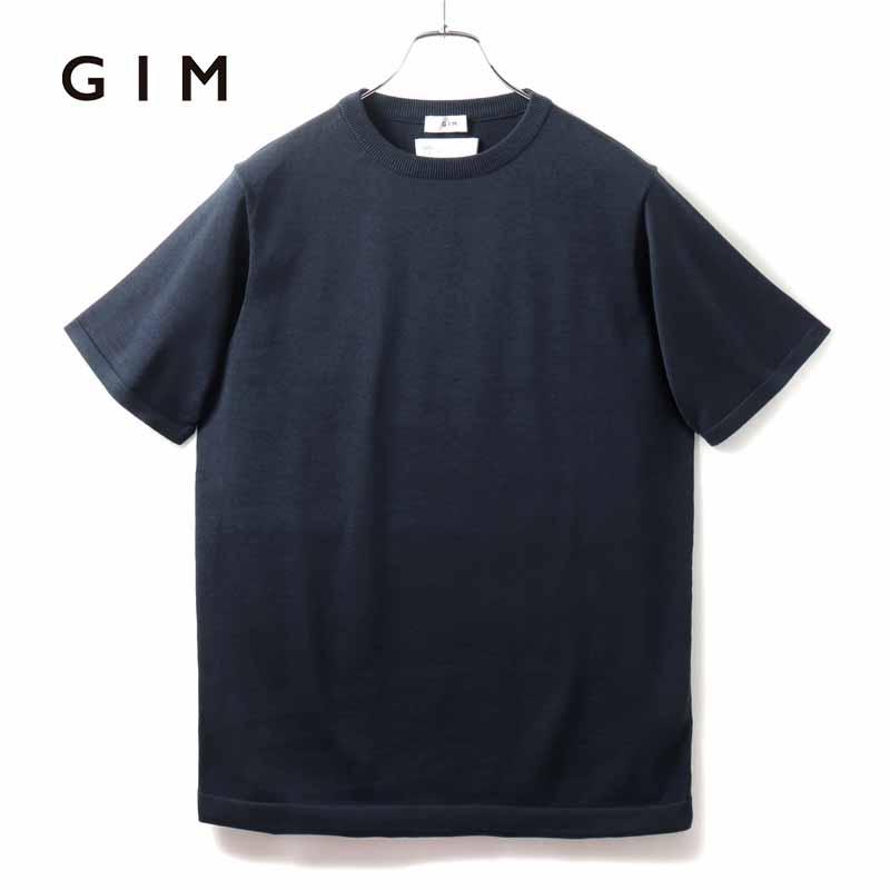 gim（ジム） アメリカンシーアイランドコットン14G半袖クルーネック 
