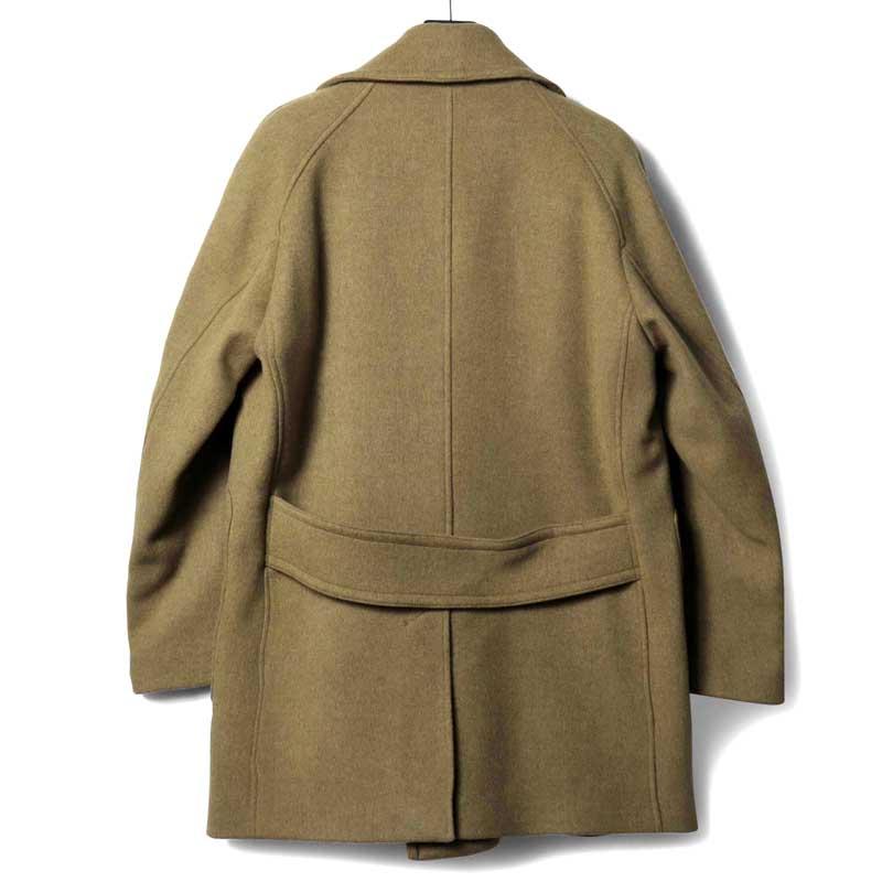 GRENFELL（グレンフェル） ウールメルトンビーバーハーフ丈ポロコート