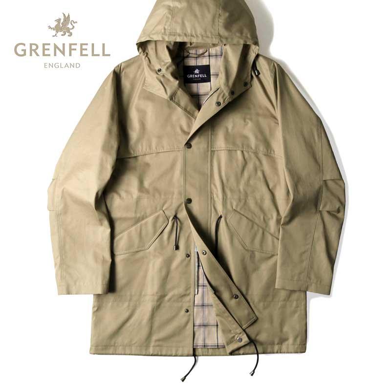 Grenfell マウンテンパーカー フィールドジャケット パーカー ベージュ GRENFELL グレンフェル ジャケット ベージュ サイズ:40(L) | 希少 黒