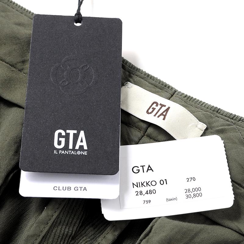 GTA ジーティーアー 秋冬 製品染めコットンストレッチ細畝