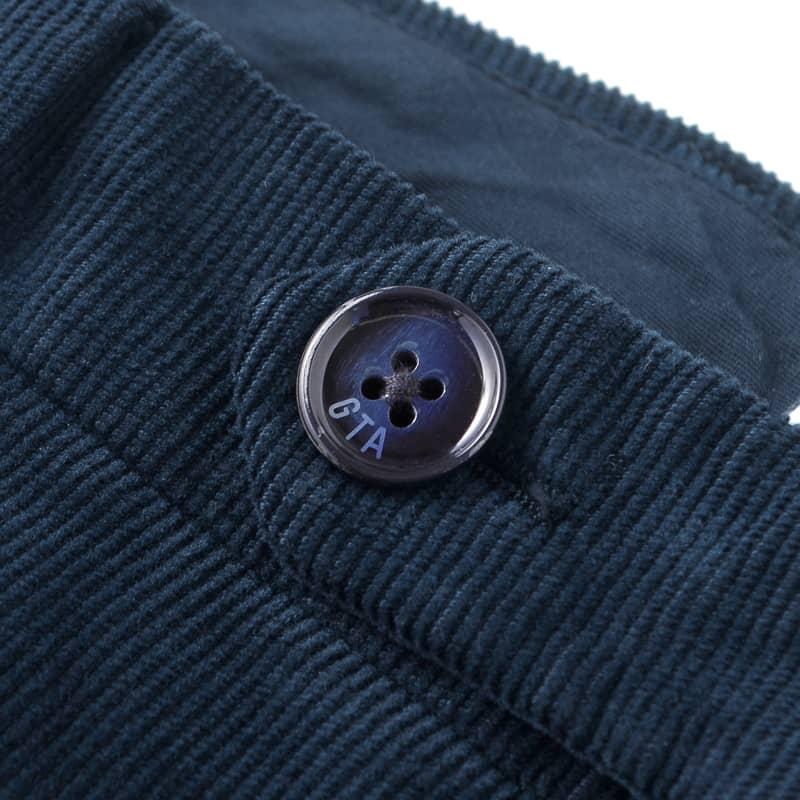 GTA ジーティーアー 秋冬 製品染めコットンストレッチ細畝