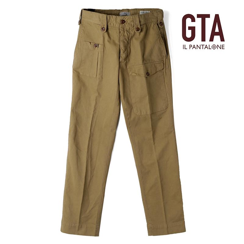 GTA / ジーティーアー製品染めコットンストレッチギャバジン GTA / ジーティーアー製品染めコットンストレッチギャバジン