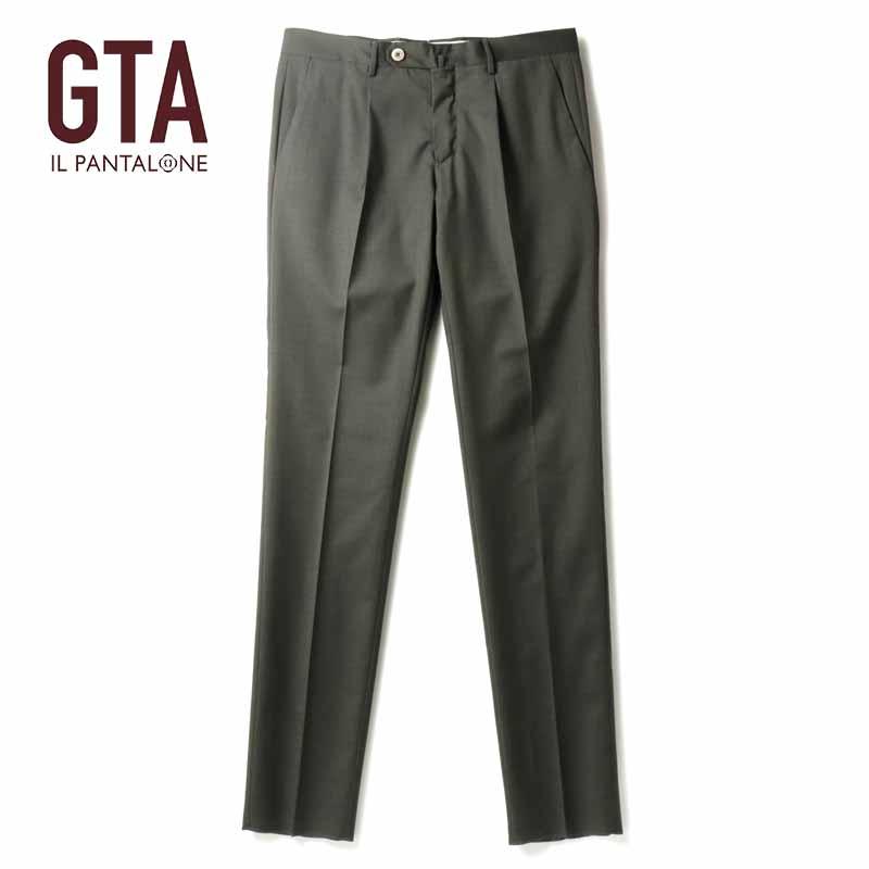 GTA / ジーティーアー ウールトロピカル1プリーツスリムテーパード 