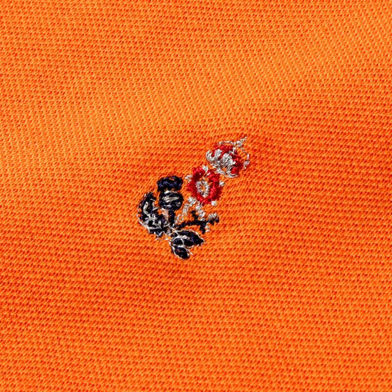 GUY ROVER ギローバー ロゴ刺繍入りコットン鹿の子カッタウェイカラー半袖ポロシャツ 3050PC207J レッド系 L GUY ROVER（ギローバー） ロゴ刺繍入りコットン鹿の子カッタウェイ