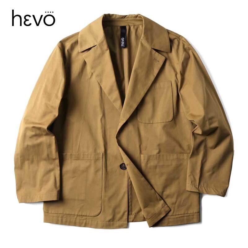HEVO（イーヴォ） コットンギャバジン2Bジャケット(VIESTE) （キャメル 