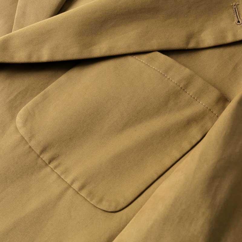 HEVO（イーヴォ） コットンギャバジン2Bジャケット(VIESTE) （キャメル 