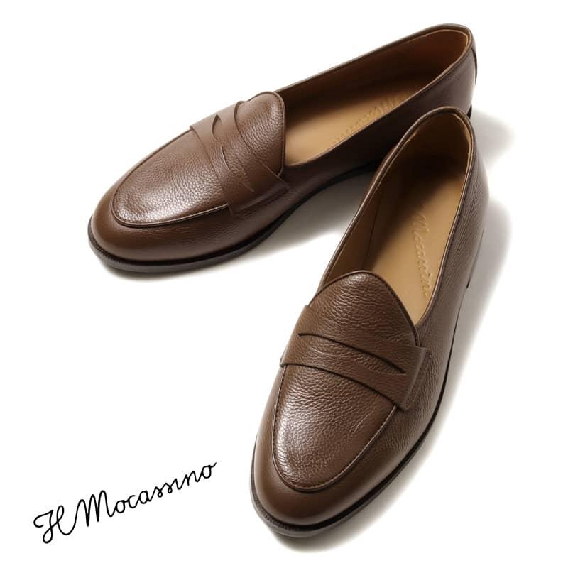 IL MOCASSINO / イルモカシーノグレインレザーコインローファー 