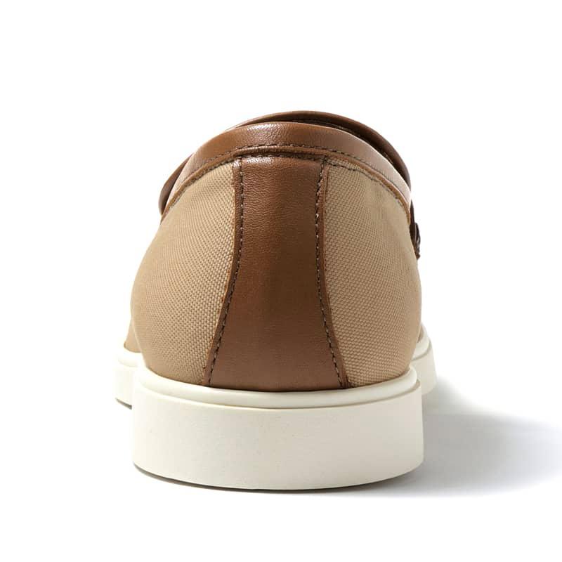 IL MOCASSINO / イルモカシーノコットンキャンバス×レザースリッポン 