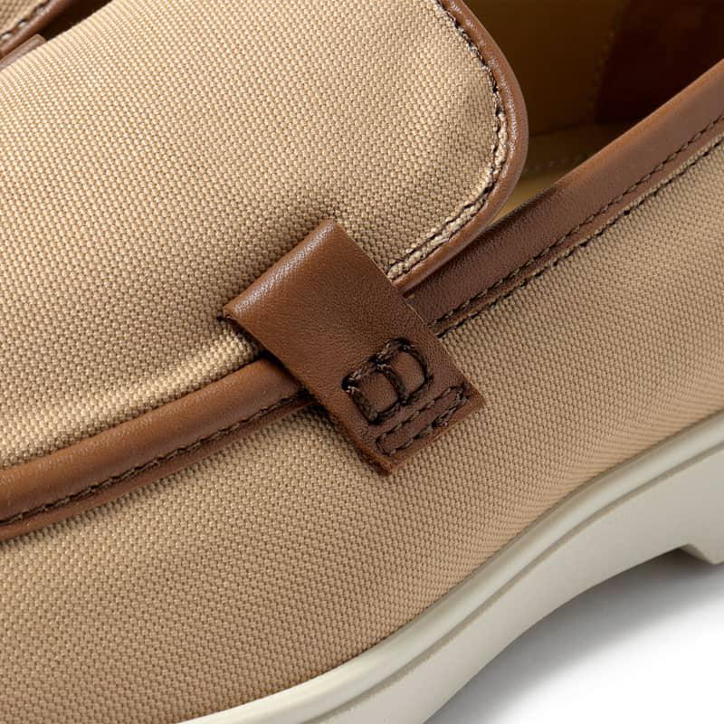 IL MOCASSINO / イルモカシーノコットンキャンバス×レザースリッポン 
