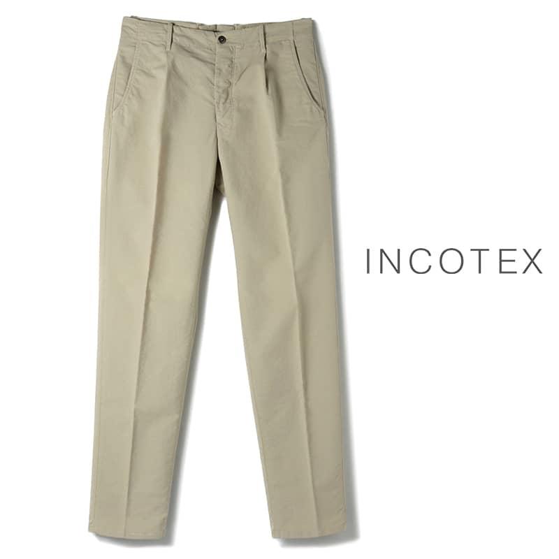 INCOTEX SLACKS / インコテックス スラックス製品染めコットン