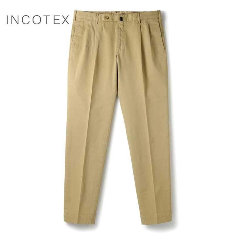 新品 INCOTEX インコテックス パンツ ベージュ 新品未使用 定価42,900
