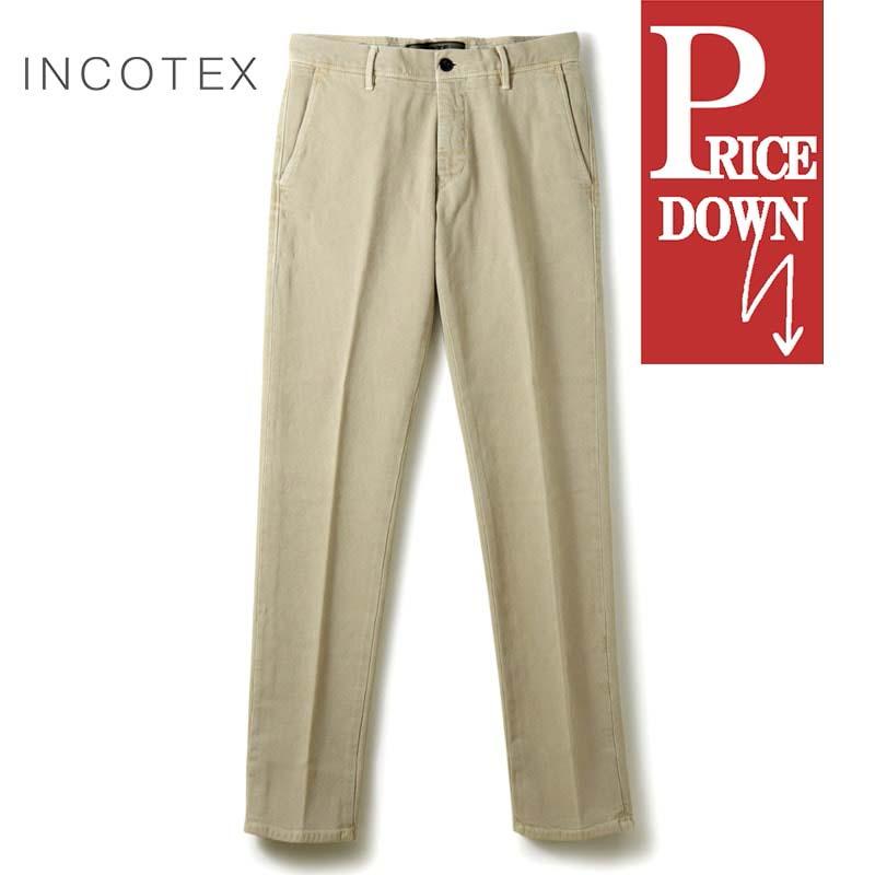 INCOTEX スラックス 100型 W29 ガーメントダイ アイボリー INCOTEX（インコテックス） INCOTEX SLACKS / インコテックス