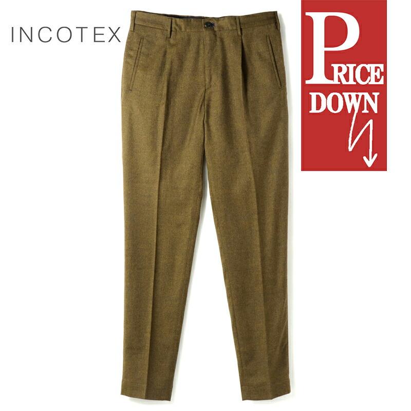 INCOTEX★新品5.5万円インコテックス テクノウール1プリーツパンツ52 INCOTEX☆新品5.5万円インコテックス テクノウール1プリーツパンツ52