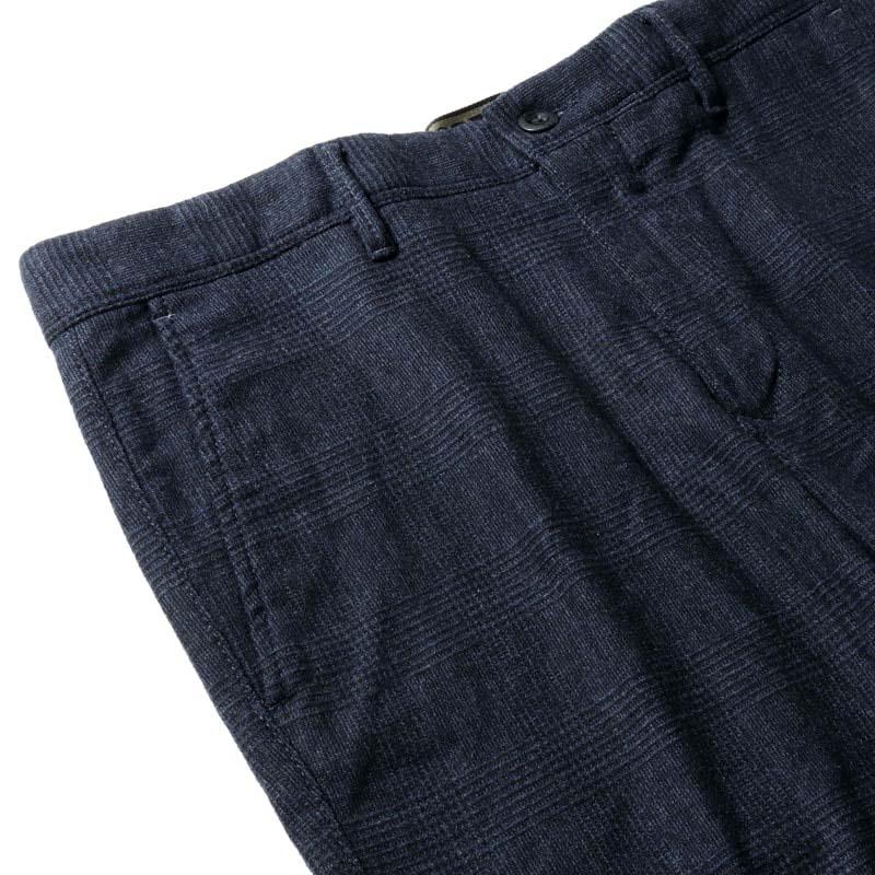 73 未使用秋冬インコテックススラックス44 S 千鳥柄