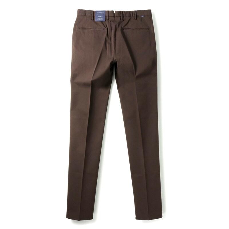 INCOTEX / インコテックス ROYAL BATAVIAガーメントダイコットンストレッチツイルノープリーツパンツ30型/SLIM FIT(1W0030/9098B) （ダークブラウン）の画像