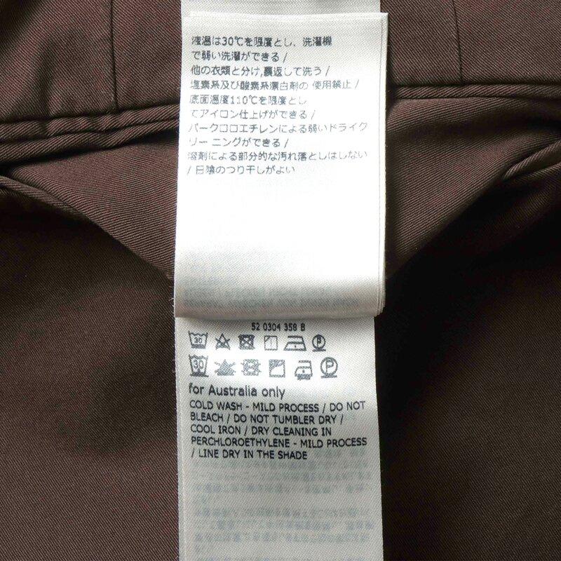 INCOTEX / インコテックス ROYAL BATAVIAガーメントダイコットンストレッチツイルノープリーツパンツ30型/SLIM FIT(1W0030/9098B) （ダークブラウン）の画像