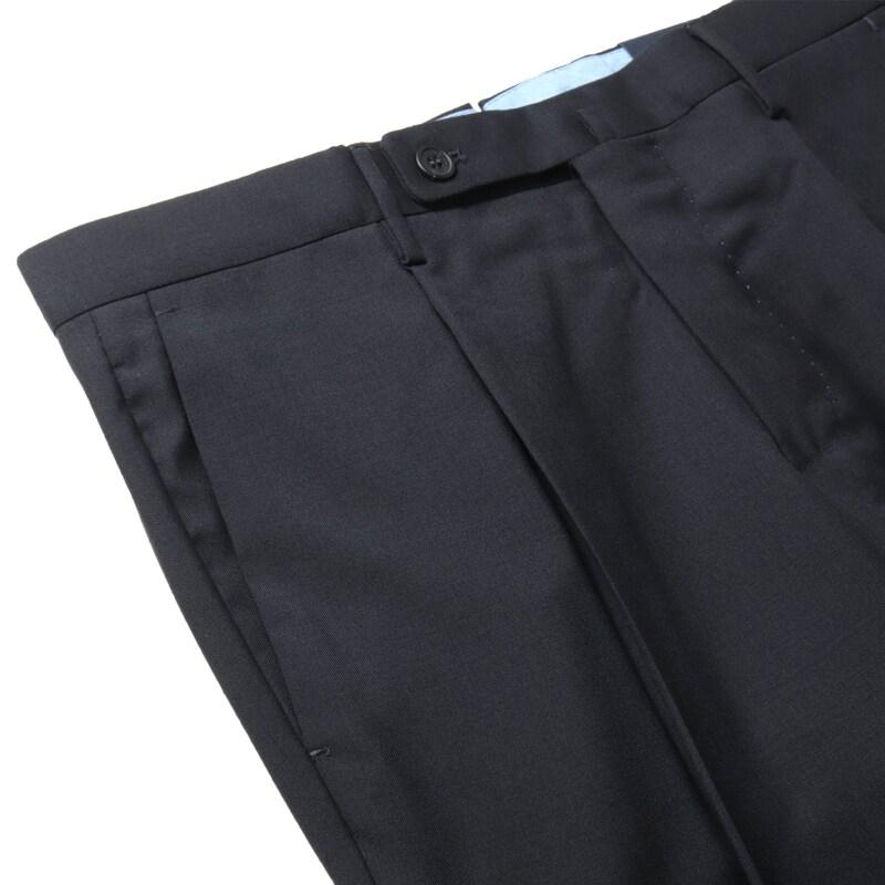 INCOTEX / インコテックス Super100'sウールトロピカル1プリーツパンツ31型/SLIM FIT(1T0031/5006B) （ダークネイビー）の画像