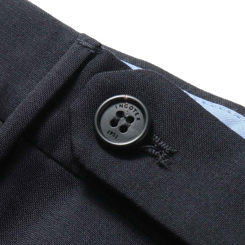 INCOTEX / インコテックス Super100'sウールトロピカルノープリーツパンツ35型/SLIM FIT(1T0035/5006B) （ダークネイビー）の画像