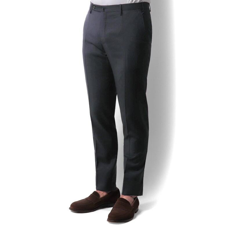 INCOTEX / インコテックス Super100'sウールトロピカルノープリーツパンツ35型/SLIM FIT(1T0035/5006B) （ダークネイビー）の画像