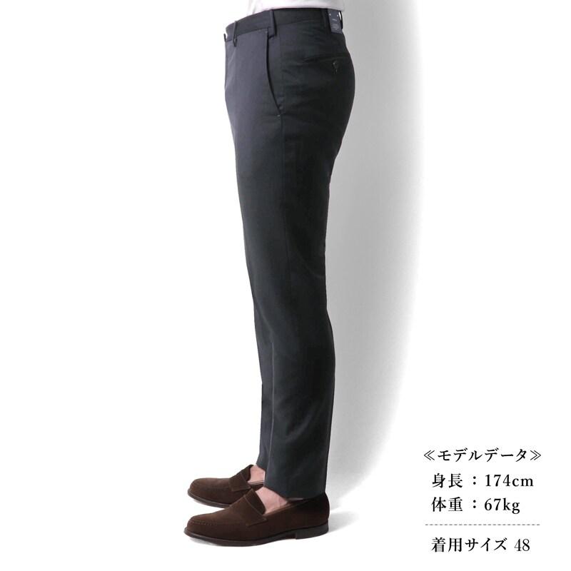 INCOTEX / インコテックス Super100'sウールトロピカルノープリーツパンツ35型/SLIM FIT(1T0035/5006B) （ダークネイビー）の画像
