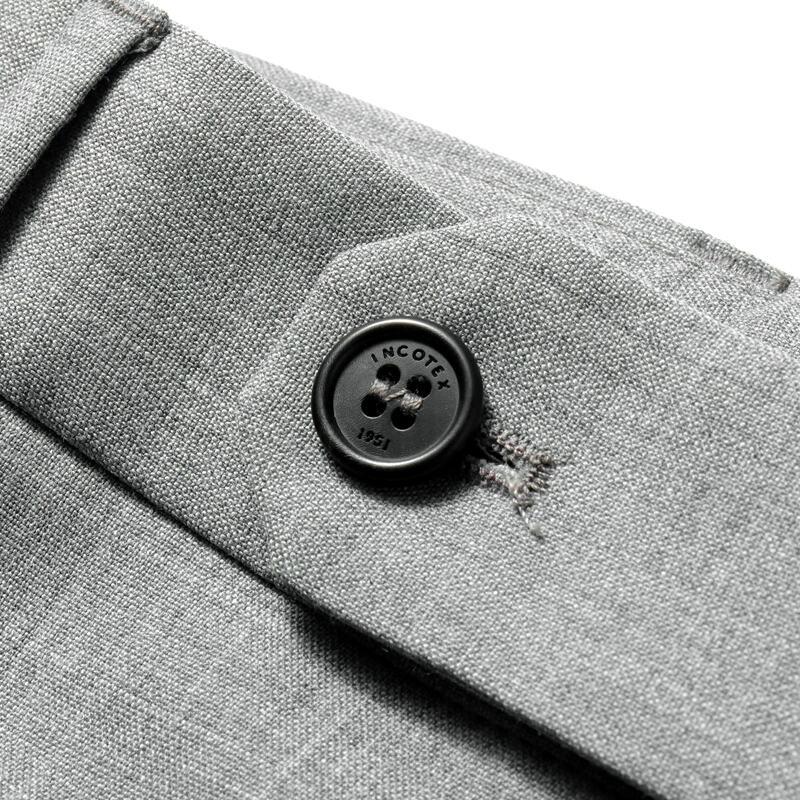 INCOTEX（インコテックス） テクノウールトロピカルノープリーツパンツ